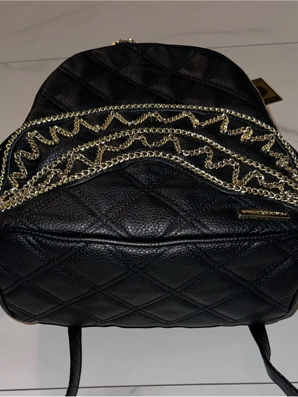 Sprayground Women’s Black Mamba Savage Shark Mini Backpack Black Gold